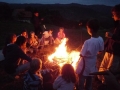 The campfire is already prepared