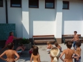 Sprva smo si podajali vodne balonèke