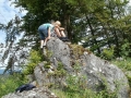 On the top