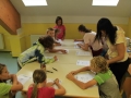 While one group is learning about Der Körper: