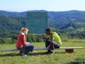 Urška and Shawn waiting for the kids:)