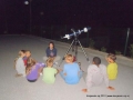 We carefully listen to the interesting explanation about stars.
