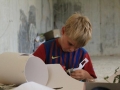 Making one part of the mask...