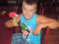 My flower is red!
