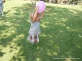 Bouncing the baloon.