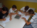 Boys will draw a free and occupided sign for their bathroom.