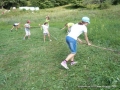 We're using rakes.