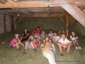Party on the hay.