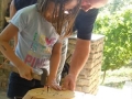 Hammering nails!