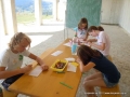 Writing Shugar cubes.