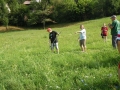 Cutting the grass...
