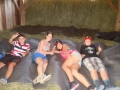 This is how we will sleep on the hay tonight.