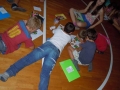 The older ones are also helping the younger ones.