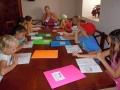 Working on our Camp Journals some more.