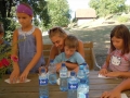 Making paper boats.