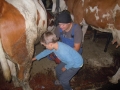 Is there any milk comming out?