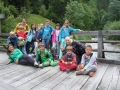The Savinja river and our little group :)