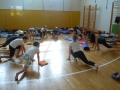 Doing some yoga