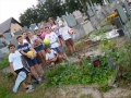 At Guzaj's grave