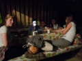 Spending the night in the hay barn