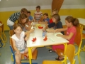 Making paper boats...