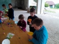 Making our own juggling balls!