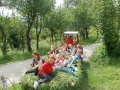 Riding the tractor...