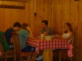 eating lunch