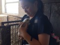 Holding rabbits