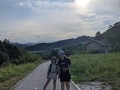 Walking back to the school