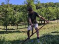 Cutting the grass