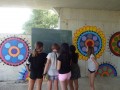 At the board