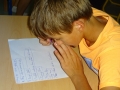 Working hard