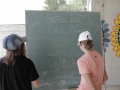 At the board