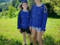 Girls in blue