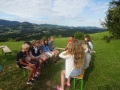 Learning through hearing.