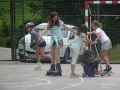 Rollerskating.