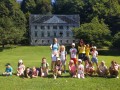Group photo at the castle