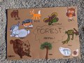 Poster Forest animals