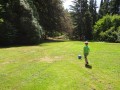 Playing football!