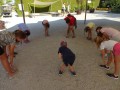 stretching body parts