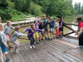 Excercising at the pond