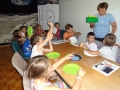 Learning about the planets.