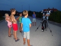 Observing the stars.