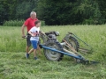 On the farm.