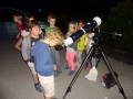 Gazing at stars.