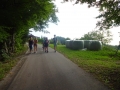 Walking down the road