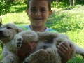Franci and the dog